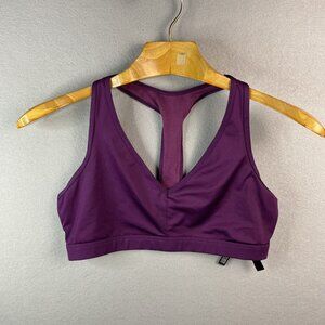 Victoria’s Secret Sport Lilac Racerback Back Sports Bra Sz L No Padding Gym Yoga